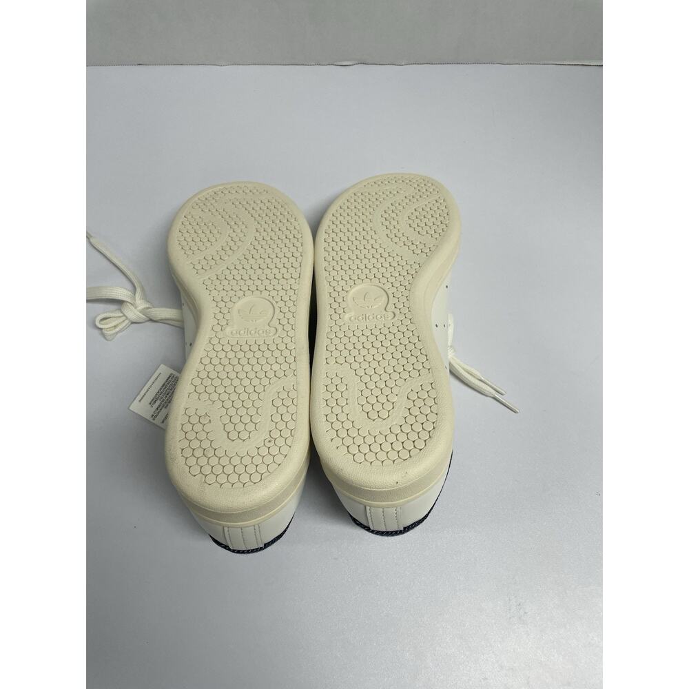 Adidas Stan Smith White Denim FW4424 Size 7 Low Top Leather Sneaker Off White - Picture 6 of 8